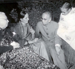 With Vijay Lakshmi Pandit